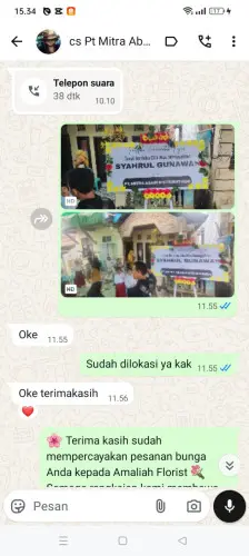 Testimonial Papan Bunga tribaktimulya