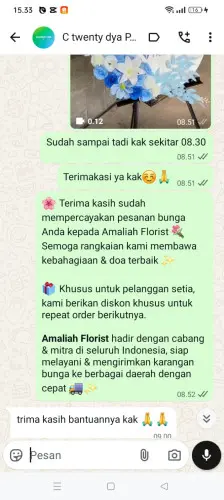 Testimonial Standing Flower tribaktimulya