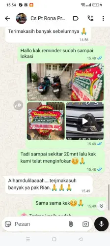 Testimonial Papan Bunga tribaktimulya